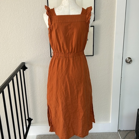 Universal Thread Burnt Orange Dress- size Small - Picture 4 of 10